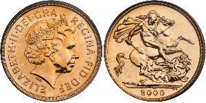 1 Sovereign Regno Unito  Oro Elisabetta II (1926-2022)