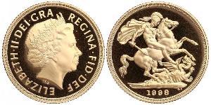 1 Sovereign Regno Unito  Oro Elisabetta II (1926-2022)