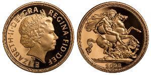 1 Sovereign Regno Unito  Oro Elisabetta II (1926-2022)