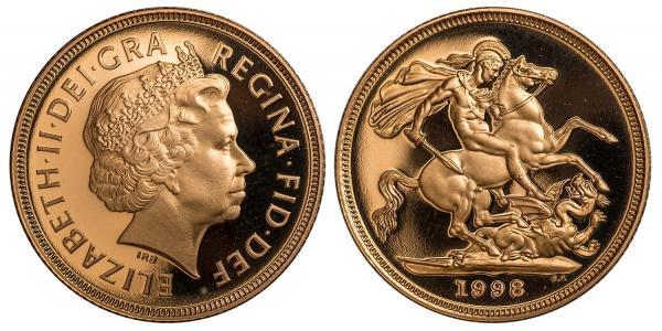 1 Sovereign Regno Unito  Oro Elisabetta II (1926-2022)