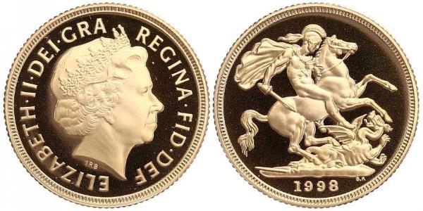 1 Sovereign Regno Unito  Oro Elisabetta II (1926-2022)