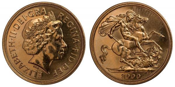 1 Sovereign Regno Unito  Oro Elisabetta II (1926-2022)