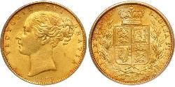 1 Sovereign Regno Unito di Gran Bretagna e Irlanda (1801-1922) Oro Vittoria (1819 - 1901)