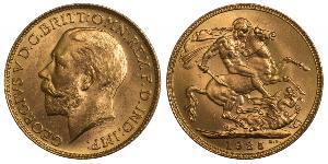 1 Sovereign Regno Unito di Gran Bretagna e Irlanda (1801-1922) Oro Giorgio V (1865-1936)