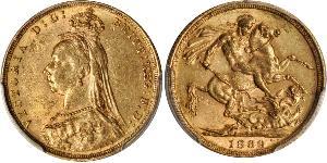 1 Sovereign Regno Unito di Gran Bretagna e Irlanda (1801-1922) Oro Vittoria (1819 - 1901)