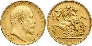 1 Sovereign Regno Unito di Gran Bretagna e Irlanda (1801-1922) Oro Edoardo VII (1841-1910)