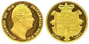 1 Sovereign Regno Unito di Gran Bretagna e Irlanda (1801-1922) Oro Guglielmo IV (1765-1837)