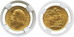 1 Sovereign Regno Unito di Gran Bretagna e Irlanda (1801-1922) Oro Giorgio V (1865-1936)