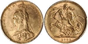 1 Sovereign Regno Unito di Gran Bretagna e Irlanda (1801-1922) Oro Vittoria (1819 - 1901)