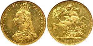 1 Sovereign Regno Unito di Gran Bretagna e Irlanda (1801-1922) Oro Vittoria (1819 - 1901)