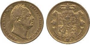 1 Sovereign Regno Unito di Gran Bretagna e Irlanda (1801-1922) Oro Guglielmo IV (1765-1837)