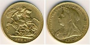 1 Sovereign Regno Unito di Gran Bretagna e Irlanda (1801-1922) Oro Vittoria (1819 - 1901)