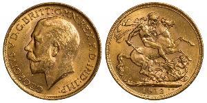 1 Sovereign Regno Unito di Gran Bretagna e Irlanda (1801-1922) Oro Giorgio V (1865-1936)