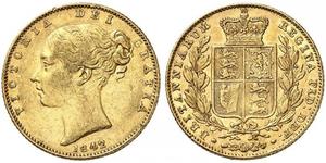 1 Sovereign Regno Unito di Gran Bretagna e Irlanda (1801-1922) Oro Vittoria (1819 - 1901)