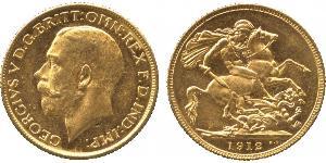 1 Sovereign Regno Unito di Gran Bretagna e Irlanda (1801-1922) Oro Giorgio V (1865-1936)