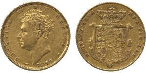 1 Sovereign Regno Unito di Gran Bretagna e Irlanda (1801-1922) Oro Giorgio IV (1762-1830)