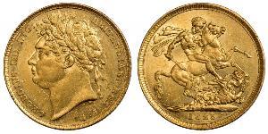 1 Sovereign Regno Unito di Gran Bretagna e Irlanda (1801-1922) Oro Giorgio IV (1762-1830)