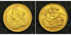 1 Sovereign Regno Unito di Gran Bretagna e Irlanda (1801-1922) Oro Vittoria (1819 - 1901)