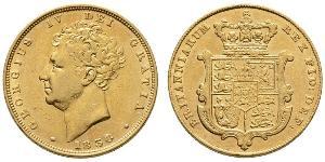 1 Sovereign Regno Unito di Gran Bretagna e Irlanda (1801-1922) Oro Giorgio IV (1762-1830)
