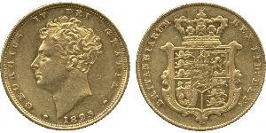 1 Sovereign Regno Unito di Gran Bretagna e Irlanda (1801-1922) Oro Giorgio IV (1762-1830)