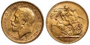 1 Sovereign Regno Unito di Gran Bretagna e Irlanda (1801-1922) Oro Giorgio V (1865-1936)