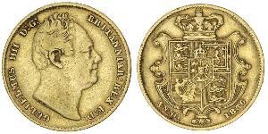 1 Sovereign Regno Unito di Gran Bretagna e Irlanda (1801-1922) Oro Guglielmo IV (1765-1837)