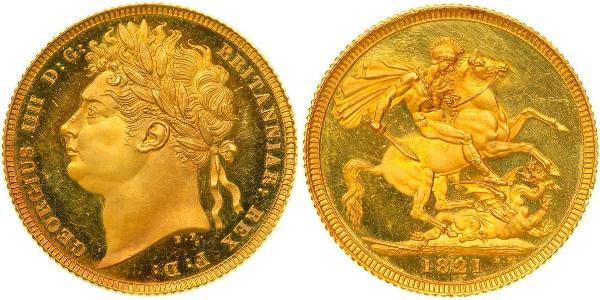 1 Sovereign Regno Unito di Gran Bretagna e Irlanda (1801-1922) Oro Giorgio IV (1762-1830)