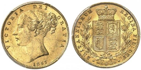 1 Sovereign Regno Unito di Gran Bretagna e Irlanda (1801-1922) Oro Vittoria (1819 - 1901)