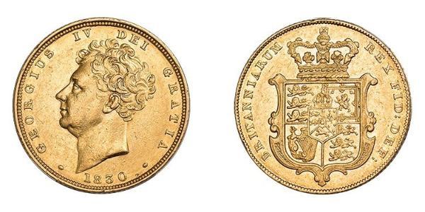 1 Sovereign Regno Unito di Gran Bretagna e Irlanda (1801-1922) Oro Giorgio IV (1762-1830)