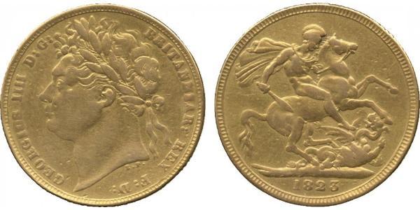 1 Sovereign Regno Unito di Gran Bretagna e Irlanda (1801-1922) Oro Giorgio IV (1762-1830)