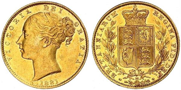 1 Sovereign Regno Unito di Gran Bretagna e Irlanda (1801-1922) Oro Vittoria (1819 - 1901)