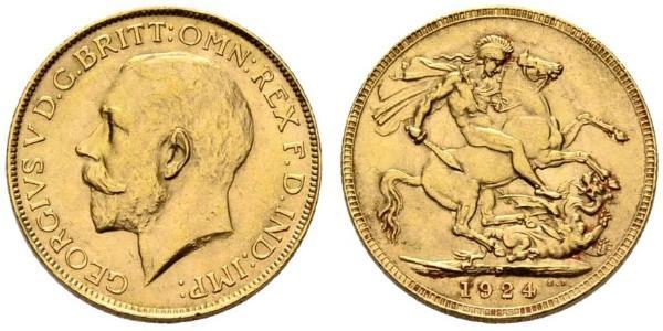 1 Sovereign Regno Unito di Gran Bretagna e Irlanda (1801-1922) Oro Giorgio V (1865-1936)