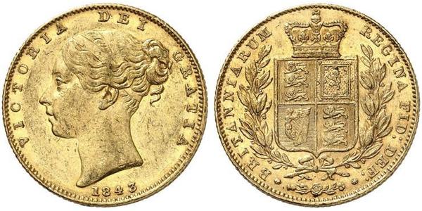 1 Sovereign Regno Unito di Gran Bretagna e Irlanda (1801-1922) Oro Vittoria (1819 - 1901)
