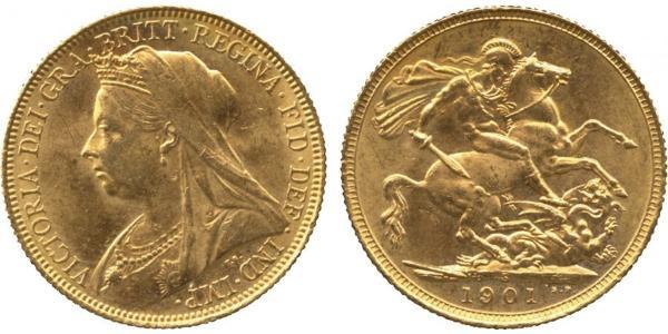 1 Sovereign Regno Unito di Gran Bretagna e Irlanda (1801-1922) Oro Vittoria (1819 - 1901)