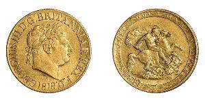 1 Sovereign Regno Unito di Gran Bretagna e Irlanda (1801-1922) / Regno Unito  Oro Giorgio III (1738-1820)