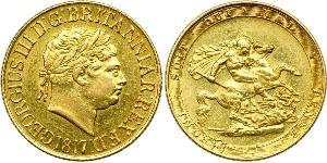 1 Sovereign Regno Unito di Gran Bretagna e Irlanda (1801-1922) / Regno Unito  Oro Giorgio III (1738-1820)