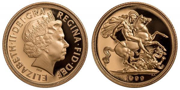 1 Sovereign Reino Unido Oro Isabel II (1926-2022)