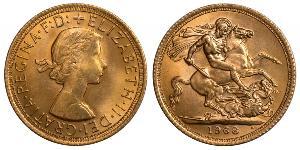 1 Sovereign Reino Unido (1922-) Oro Isabel II (1926-2022)