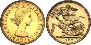 1 Sovereign Reino Unido (1922-) Oro Isabel II (1926-2022)