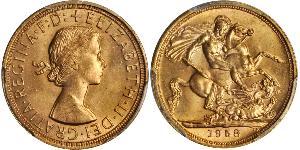1 Sovereign Reino Unido (1922-) Oro Isabel II (1926-2022)