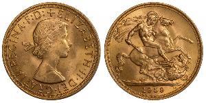 1 Sovereign Reino Unido (1922-) Oro Isabel II (1926-2022)