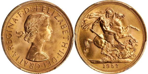 1 Sovereign Reino Unido (1922-) Oro Isabel II (1926-2022)