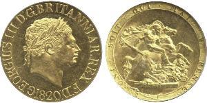 1 Sovereign Reino Unido / Reino Unido de Gran Bretaña e Irlanda (1801-1922) Oro Jorge III (1738-1820)