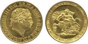 1 Sovereign Reino Unido / Reino Unido de Gran Bretaña e Irlanda (1801-1922) Oro Jorge III (1738-1820)