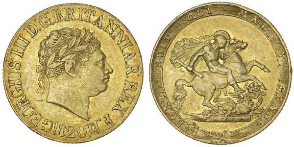 1 Sovereign Reino Unido / Reino Unido de Gran Bretaña e Irlanda (1801-1922) Oro Jorge III (1738-1820)