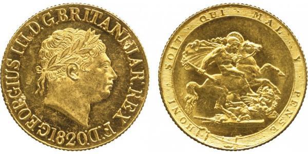 1 Sovereign Reino Unido / Reino Unido de Gran Bretaña e Irlanda (1801-1922) Oro Jorge III (1738-1820)