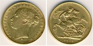 1 Sovereign Reino Unido de Gran Bretaña e Irlanda (1801-1922) Oro Victoria (1819 - 1901)