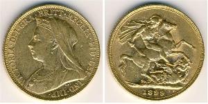 1 Sovereign Reino Unido de Gran Bretaña e Irlanda (1801-1922) Oro Victoria (1819 - 1901)