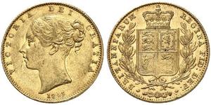 1 Sovereign Reino Unido de Gran Bretaña e Irlanda (1801-1922) Oro Victoria (1819 - 1901)