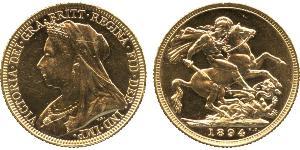 1 Sovereign Reino Unido de Gran Bretaña e Irlanda (1801-1922) Oro Victoria (1819 - 1901)